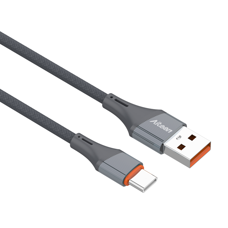 A14-CG Type-C Data Cable 1mm 30W Fast Charging Grey Color